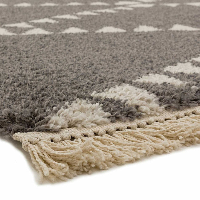 Rocco RC04 Modern Moroccan Berber Soft Plush Boho Shaggy Charcoal Grey Rug-Asiatic Carpets-Rug Love - The Most Loved Rug Store