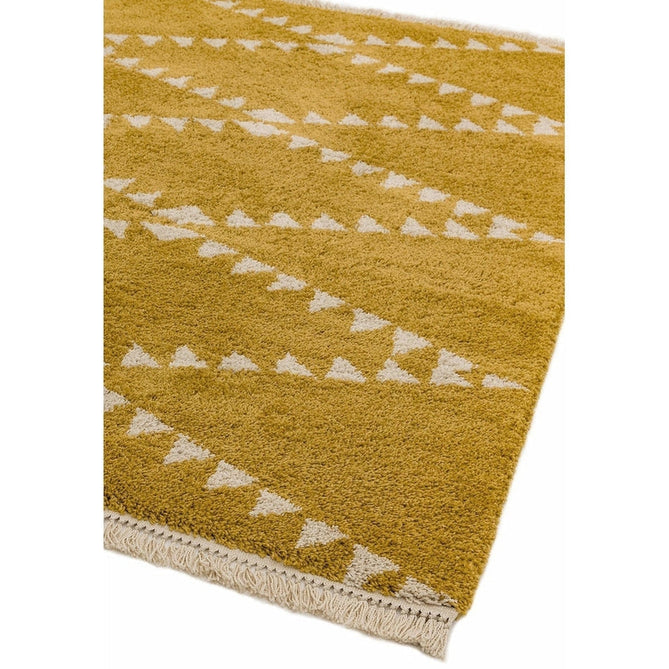 Rocco RC05 Modern Moroccan Berber Soft Plush Boho Shaggy Mustard Yellow Rug-Asiatic Carpets-Rug Love - The Most Loved Rug Store