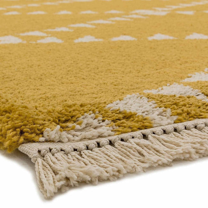 Rocco RC05 Modern Moroccan Berber Soft Plush Boho Shaggy Mustard Yellow Rug-Asiatic Carpets-Rug Love - The Most Loved Rug Store