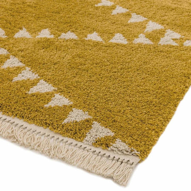 Rocco RC05 Modern Moroccan Berber Soft Plush Boho Shaggy Mustard Yellow Rug-Asiatic Carpets-Rug Love - The Most Loved Rug Store
