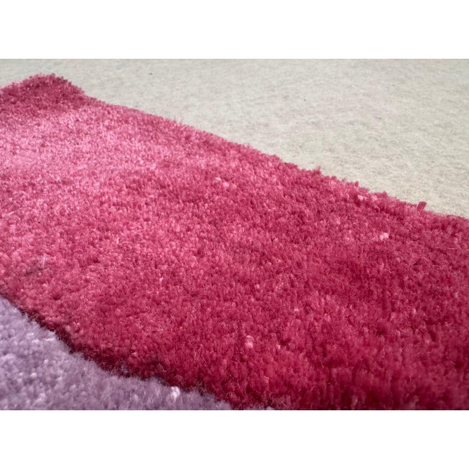 Romy 01 Retro Modern Abstract Hand-Woven Soft Wool-Feel Eco Fibre Rainbow Pink/Multicolour Rug-Asiatic Carpets-Rug Love - The Most Loved Rug Store