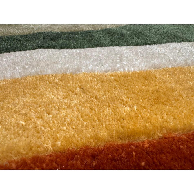 Romy 01 Retro Modern Symmetrical Arches Hand-Woven Soft Wool-Feel Eco Fibre Rainbow Pink/Multicolour Rug-Asiatic Carpets-Rug Love - The Most Loved Rug Store