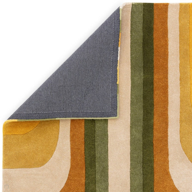 Romy 02 Retro Modern Abstract Hand-Woven Soft Wool-Feel Eco Fibre Rainbow Green/Multicolour Rug-Asiatic Carpets-Rug Love - The Most Loved Rug Store