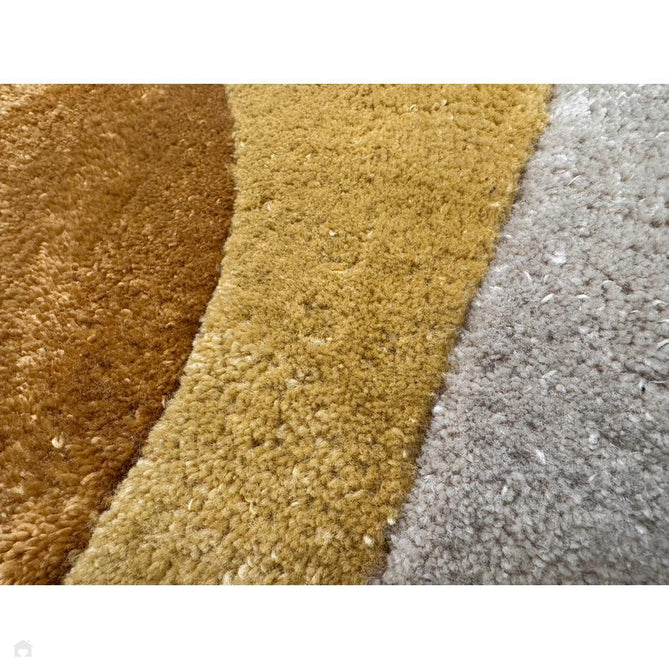 Romy 02 Retro Modern Symmetrical Arches Hand-Woven Soft Wool-Feel Eco Fibre Rainbow Green/Multicolour Rug-Asiatic Carpets-Rug Love - The Most Loved Rug Store