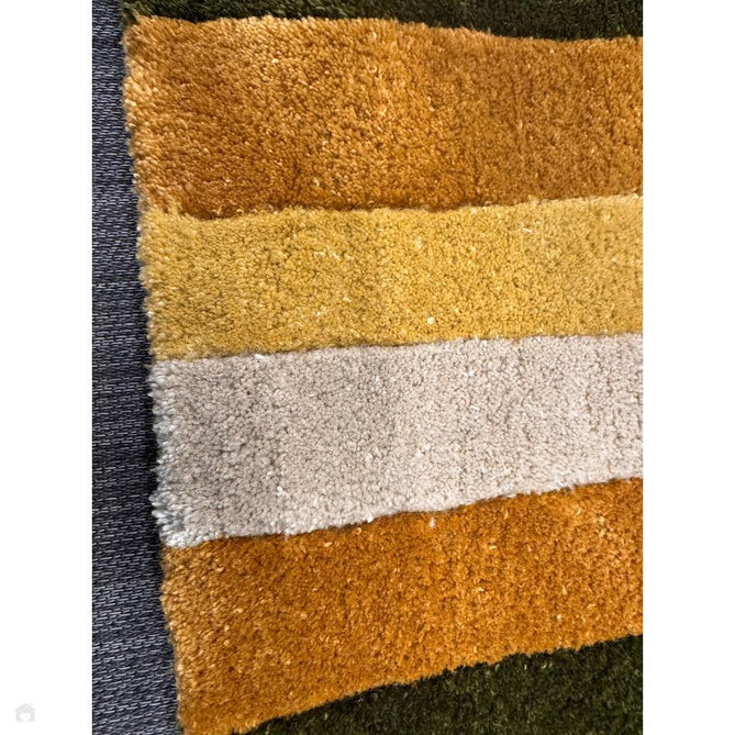 Romy 02 Retro Modern Symmetrical Arches Hand-Woven Soft Wool-Feel Eco Fibre Rainbow Green/Multicolour Rug-Asiatic Carpets-Rug Love - The Most Loved Rug Store