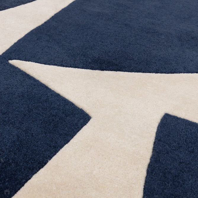 Romy 03 Kite Modern Abstract Hand-Woven Soft Wool-Feel Eco Fibre Blue/Cream Rug-Asiatic Carpets-Rug Love - The Most Loved Rug Store