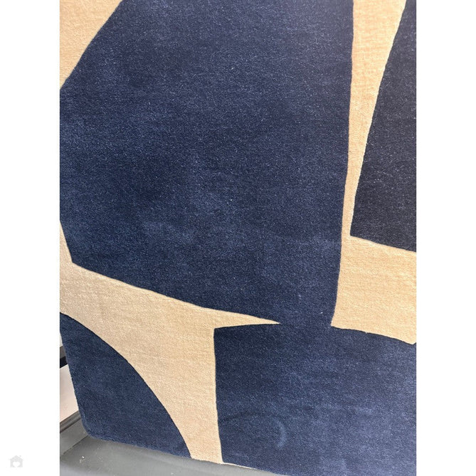 Romy 03 Kite Modern Irregular Geometric Shapes Hand-Woven Soft Wool-Feel Eco Fibre Blue/Cream Rug-Asiatic Carpets-Rug Love - The Most Loved Rug Store