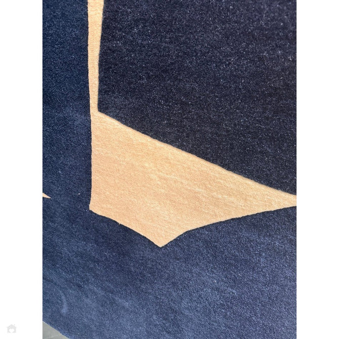 Romy 03 Kite Modern Irregular Geometric Shapes Hand-Woven Soft Wool-Feel Eco Fibre Blue/Cream Rug-Asiatic Carpets-Rug Love - The Most Loved Rug Store