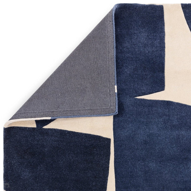 Romy 03 Kite Modern Irregular Geometric Shapes Hand-Woven Soft Wool-Feel Eco Fibre Blue/Cream Rug-Asiatic Carpets-Rug Love - The Most Loved Rug Store