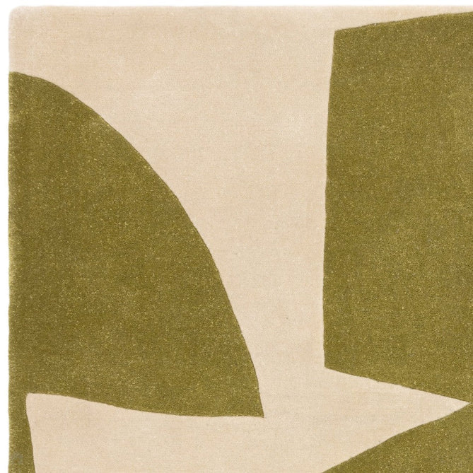 Romy 04 Kite Modern Irregular Geometric Shapes Hand-Woven Soft Wool-Feel Eco Fibre Sage Green/Cream Rug-Asiatic Carpets-Rug Love - The Most Loved Rug Store