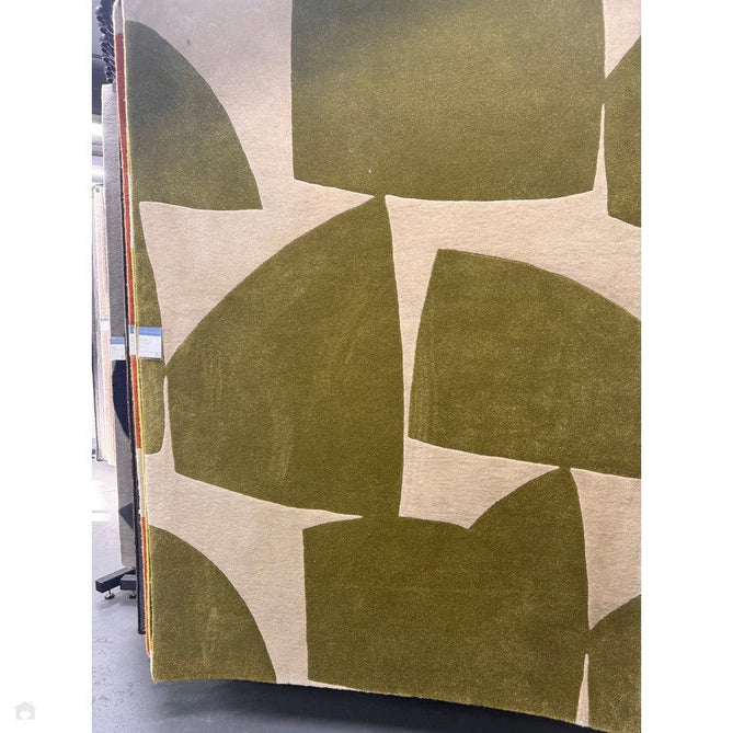 Romy 04 Kite Modern Irregular Geometric Shapes Hand-Woven Soft Wool-Feel Eco Fibre Sage Green/Cream Rug-Asiatic Carpets-Rug Love - The Most Loved Rug Store