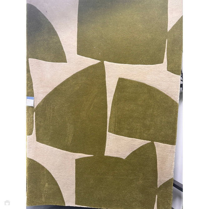 Romy 04 Kite Modern Irregular Geometric Shapes Hand-Woven Soft Wool-Feel Eco Fibre Sage Green/Cream Rug-Asiatic Carpets-Rug Love - The Most Loved Rug Store