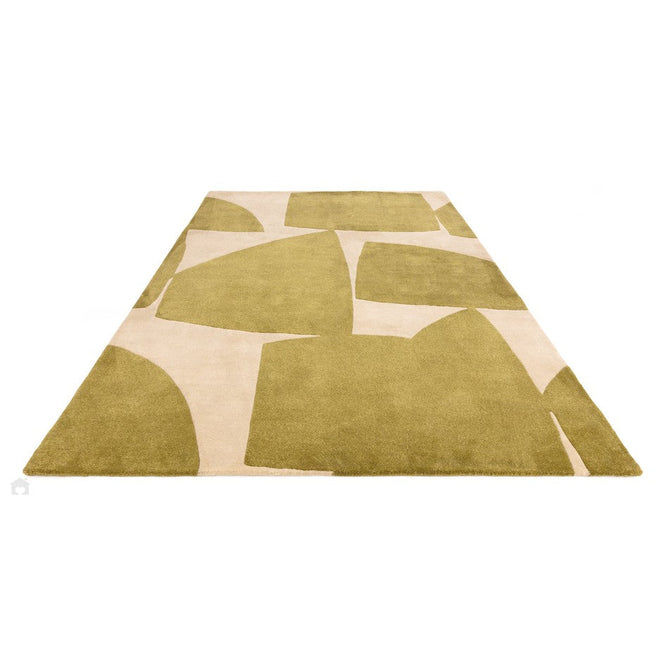Romy 04 Kite Modern Irregular Geometric Shapes Hand-Woven Soft Wool-Feel Eco Fibre Sage Green/Cream Rug-Asiatic Carpets-Rug Love - The Most Loved Rug Store