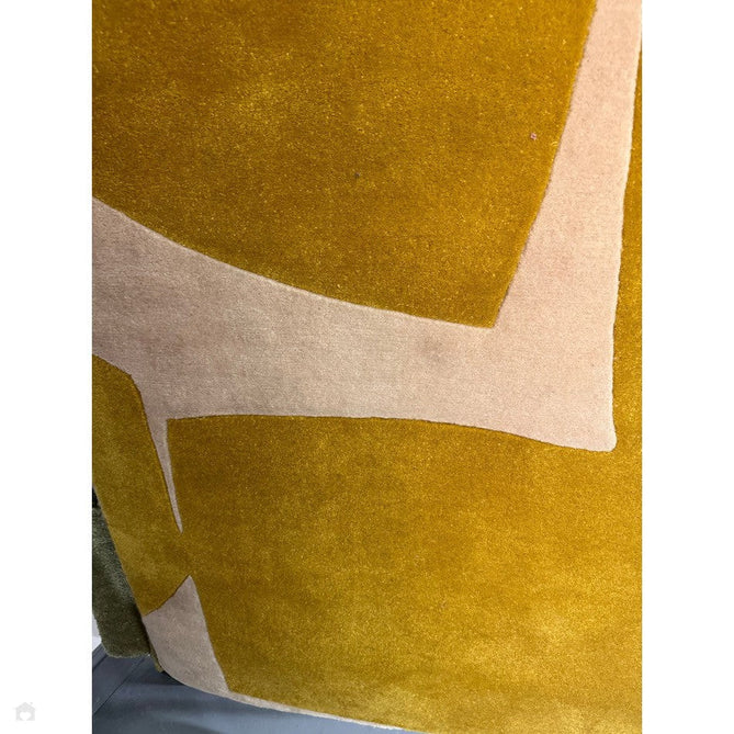 Romy 06 Kite Modern Irregular Geometric Shapes Hand-Woven Soft Wool-Feel Eco Fibre Chartreuse Yellow/Cream Rug-Asiatic Carpets-Rug Love - The Most Loved Rug Store