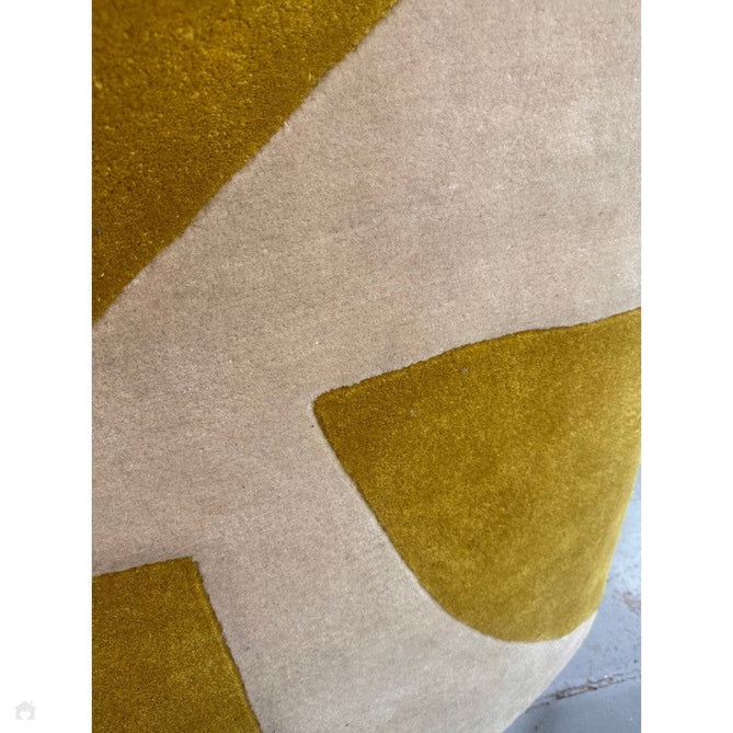 Romy 06 Kite Modern Irregular Geometric Shapes Hand-Woven Soft Wool-Feel Eco Fibre Chartreuse Yellow/Cream Rug-Asiatic Carpets-Rug Love - The Most Loved Rug Store