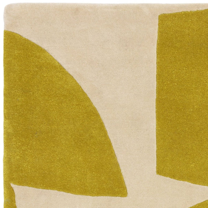 Romy 06 Kite Modern Irregular Geometric Shapes Hand-Woven Soft Wool-Feel Eco Fibre Chartreuse Yellow/Cream Rug-Asiatic Carpets-Rug Love - The Most Loved Rug Store