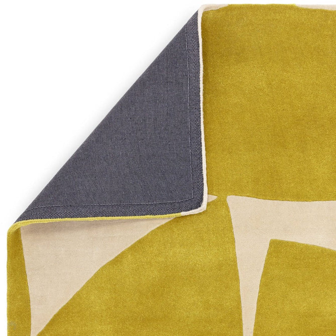 Romy 06 Kite Modern Irregular Geometric Shapes Hand-Woven Soft Wool-Feel Eco Fibre Chartreuse Yellow/Cream Rug-Asiatic Carpets-Rug Love - The Most Loved Rug Store