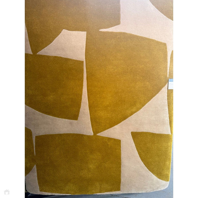 Romy 06 Kite Modern Irregular Geometric Shapes Hand-Woven Soft Wool-Feel Eco Fibre Chartreuse Yellow/Cream Rug-Asiatic Carpets-Rug Love - The Most Loved Rug Store