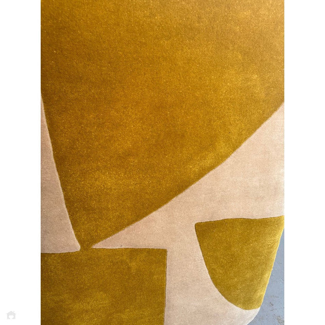 Romy 06 Kite Modern Irregular Geometric Shapes Hand-Woven Soft Wool-Feel Eco Fibre Chartreuse Yellow/Cream Rug-Asiatic Carpets-Rug Love - The Most Loved Rug Store