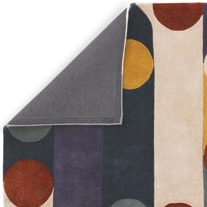 Romy 07 Morse Modern Elongated Ovals Shapes Hand-Woven Soft Wool-Feel Eco Fibre Multicolour Rug-Asiatic Carpets-Rug Love - The Most Loved Rug Store
