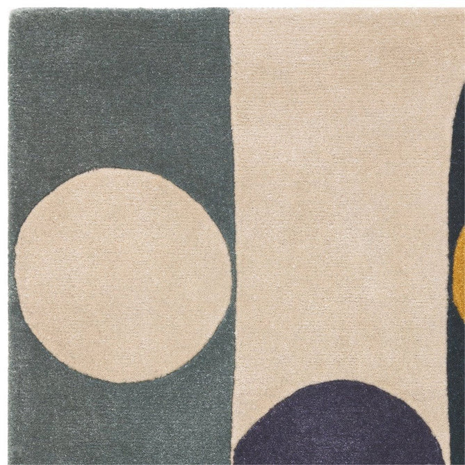 Romy 07 Morse Modern Elongated Ovals Shapes Hand-Woven Soft Wool-Feel Eco Fibre Multicolour Rug-Asiatic Carpets-Rug Love - The Most Loved Rug Store