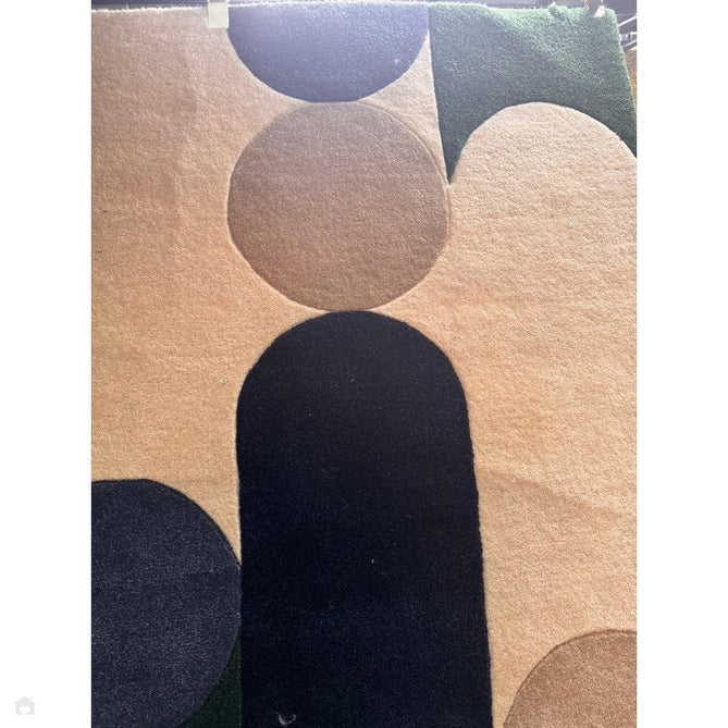 Romy 08 Morse Modern Elongated Ovals Shapes Hand-Woven Soft Wool-Feel Eco Fibre Blue/Green/Grey/Beige/Ivory Rug-Asiatic Carpets-Rug Love - The Most Loved Rug Store