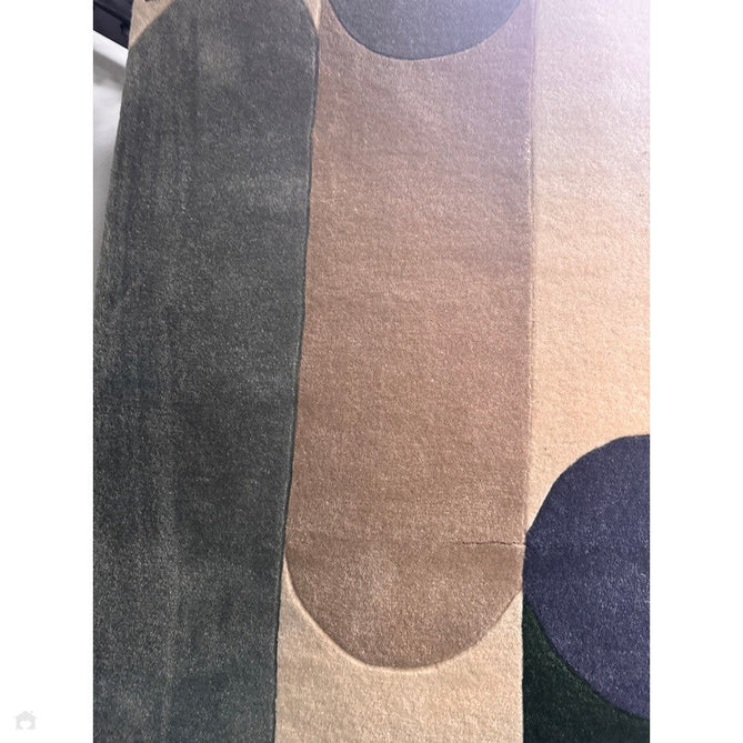 Romy 08 Morse Modern Elongated Ovals Shapes Hand-Woven Soft Wool-Feel Eco Fibre Blue/Green/Grey/Beige/Ivory Rug-Asiatic Carpets-Rug Love - The Most Loved Rug Store
