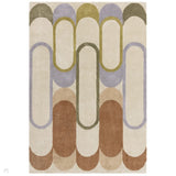Romy 09 Module Modern Abstract Hand-Woven Eco-Friendly Recycled Soft-Touch Pastel Multicolour Rug