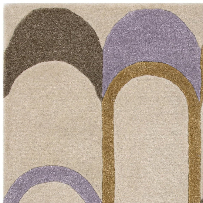Romy 09 Module Modern Layered Oval Arches Hand-Woven Soft Wool-Feel Eco Fibre Pastel Multicolour Rug-Asiatic Carpets-Rug Love - The Most Loved Rug Store