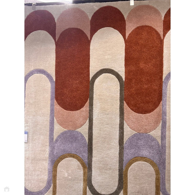 Romy 09 Module Modern Layered Oval Arches Hand-Woven Soft Wool-Feel Eco Fibre Pastel Multicolour Rug-Asiatic Carpets-Rug Love - The Most Loved Rug Store