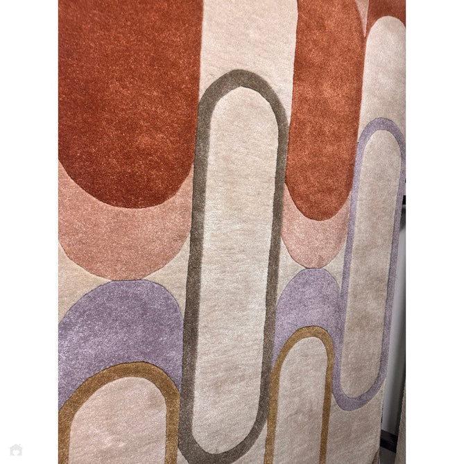 Romy 09 Module Modern Layered Oval Arches Hand-Woven Soft Wool-Feel Eco Fibre Pastel Multicolour Rug-Asiatic Carpets-Rug Love - The Most Loved Rug Store
