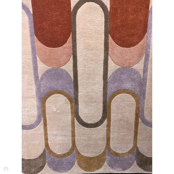 Romy 09 Module Modern Layered Oval Arches Hand-Woven Soft Wool-Feel Eco Fibre Pastel Multicolour Rug-Asiatic Carpets-Rug Love - The Most Loved Rug Store