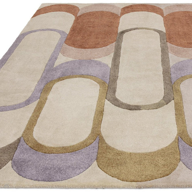 Romy 09 Module Modern Layered Oval Arches Hand-Woven Soft Wool-Feel Eco Fibre Pastel Multicolour Rug-Asiatic Carpets-Rug Love - The Most Loved Rug Store
