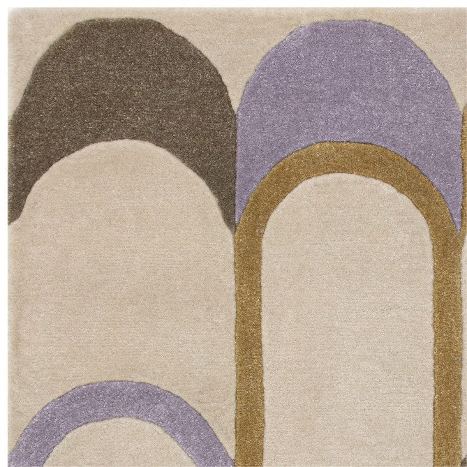 Romy 09 Module Modern Layered Oval Arches Hand-Woven Soft Wool-Feel Eco Fibre Pastel Multicolour Rug-Asiatic Carpets-Rug Love - The Most Loved Rug Store