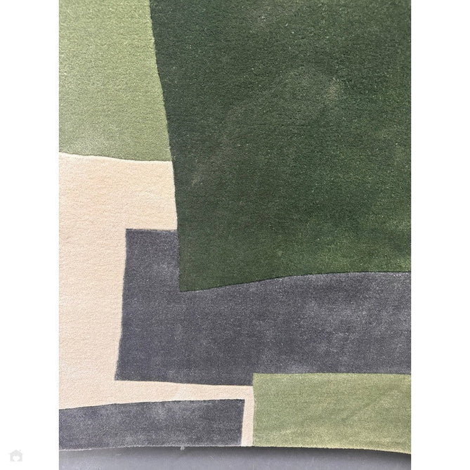 Romy 12 Papercut Modern Overlapping Rectangles Hand-Woven Soft Wool-Feel Eco Fibre Green/Grey/Ivory Rug-Asiatic Carpets-Rug Love - The Most Loved Rug Store