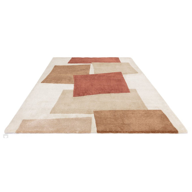 Romy 13 Papercut Modern Abstract Hand-Woven Soft Wool-Feel Eco Fibre Rust Red/Beige/Ivory Rug-Asiatic Carpets-Rug Love - The Most Loved Rug Store