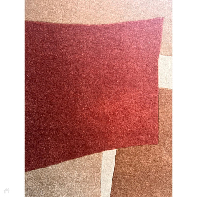 Romy 13 Papercut Modern Overlapping Rectangles Hand-Woven Soft Wool-Feel Eco Fibre Rust Red/Beige/Ivory Rug-Asiatic Carpets-Rug Love - The Most Loved Rug Store