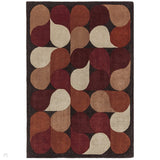 Romy 14 Jive Modern Abstract Hand-Woven Eco-Friendly Recycled Soft-Touch Red Rug