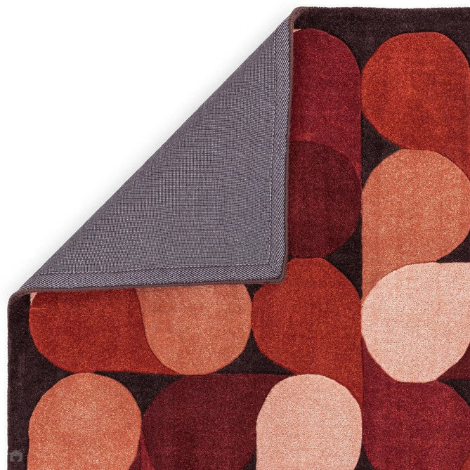 Romy 14 Jive Modern Layered Teardrop Hand-Woven Soft Wool-Feel Eco Fibre Rust Red/Deep Burgundy/Terracotta Rug-Asiatic Carpets-Rug Love - The Most Loved Rug Store