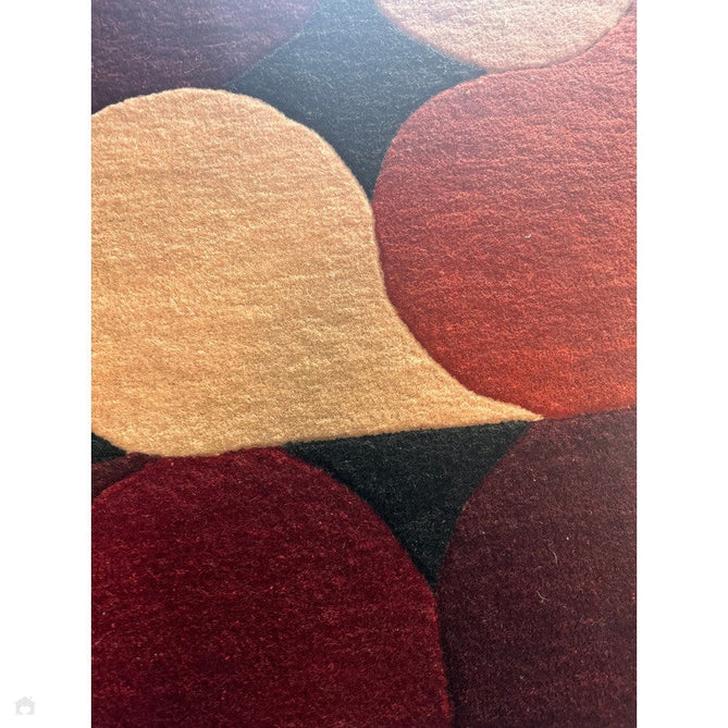 Romy 14 Jive Modern Layered Teardrop Hand-Woven Soft Wool-Feel Eco Fibre Rust Red/Deep Burgundy/Terracotta Rug-Asiatic Carpets-Rug Love - The Most Loved Rug Store