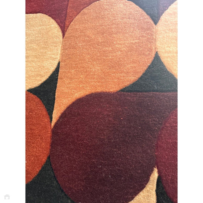 Romy 14 Jive Modern Layered Teardrop Hand-Woven Soft Wool-Feel Eco Fibre Rust Red/Deep Burgundy/Terracotta Rug-Asiatic Carpets-Rug Love - The Most Loved Rug Store