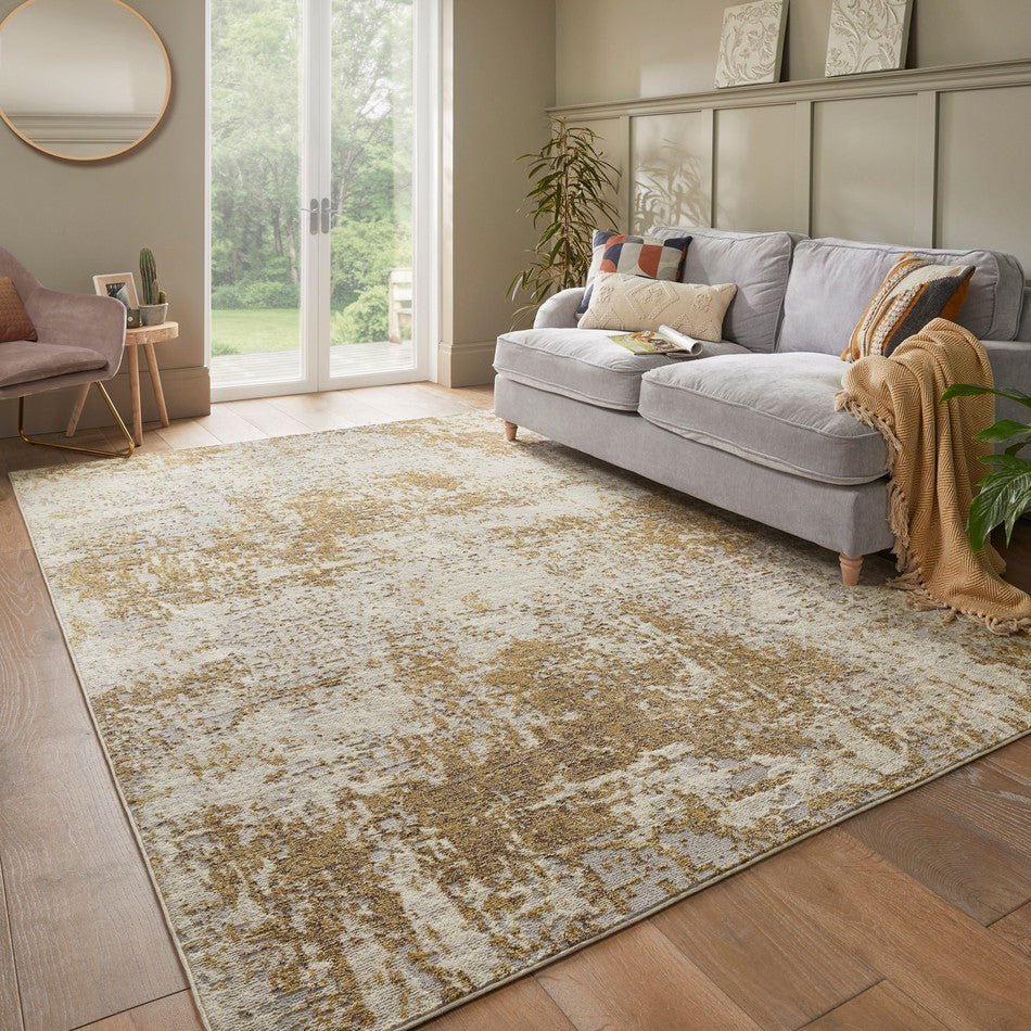 Lazur Rugs On Sale Rossa ROS03 Modern Abstract Distressed Textured Short Low Flat ...