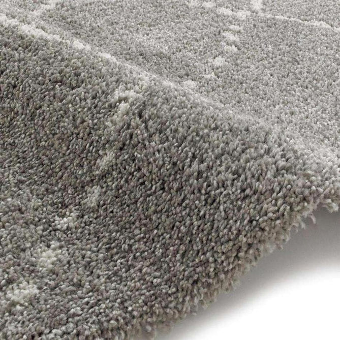 Royal Nomadic 5413 Modern Geometric Diamond Soft Plush Boho Shaggy Grey/Cream Rug-Think Rugs-Rug Love - The Most Loved Rug Store