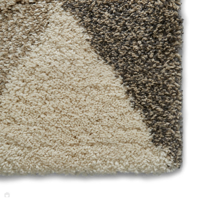 Royal Nomadic 7611 Modern Geometric Soft Plush Boho Shaggy Beige/Grey Rug-Think Rugs-Rug Love - The Most Loved Rug Store