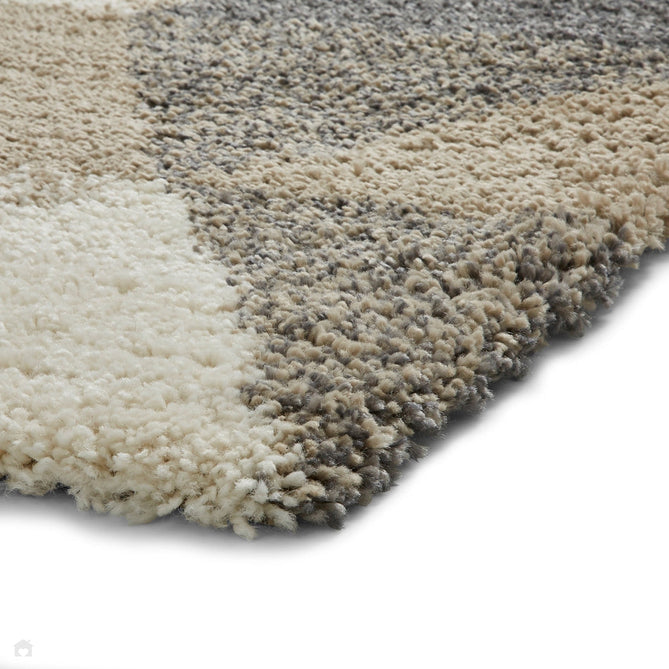 Royal Nomadic 7611 Modern Geometric Soft Plush Boho Shaggy Beige/Grey Rug-Think Rugs-Rug Love - The Most Loved Rug Store
