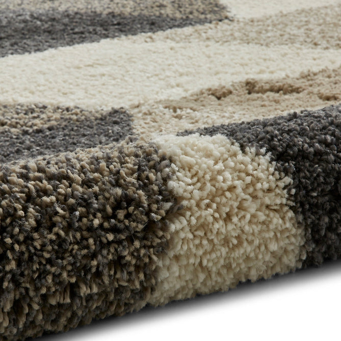 Royal Nomadic 7611 Modern Geometric Soft Plush Boho Shaggy Beige/Grey Rug-Think Rugs-Rug Love - The Most Loved Rug Store