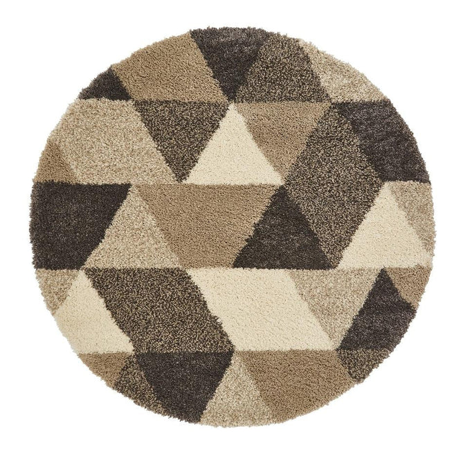 Royal Nomadic 7611 Modern Geometric Soft Plush Boho Shaggy Beige/Grey Rug-Think Rugs-Rug Love - The Most Loved Rug Store