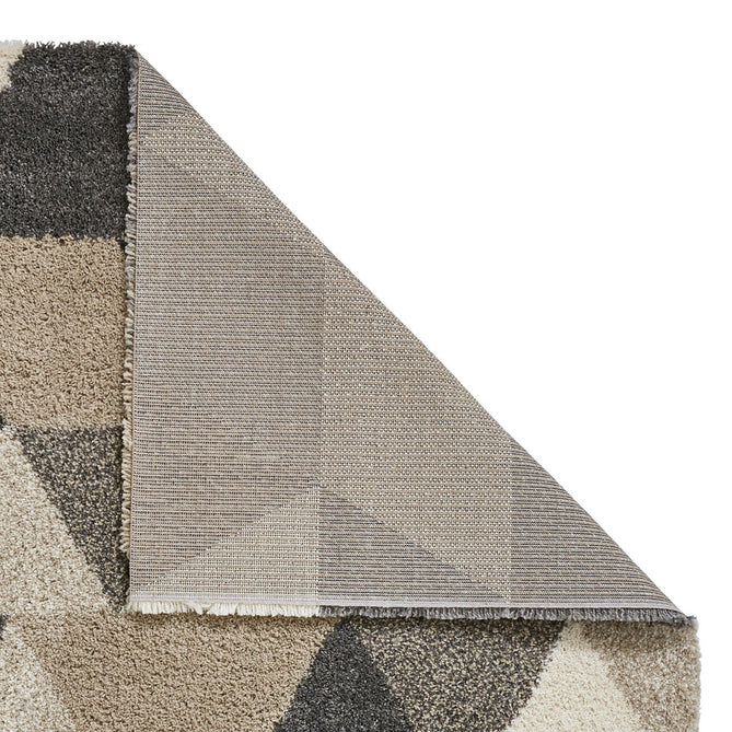 Royal Nomadic 7611 Modern Geometric Soft Plush Boho Shaggy Beige/Grey Rug-Think Rugs-Rug Love - The Most Loved Rug Store