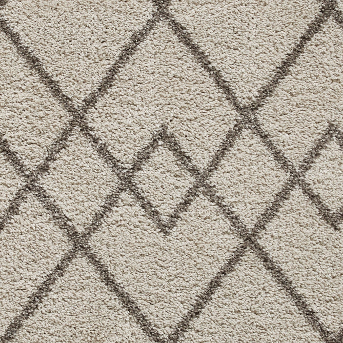 Royal Nomadic A638 Modern Geometric Diamond Soft Plush Boho Shaggy Cream/Grey Rug-Think Rugs-Rug Love - The Most Loved Rug Store