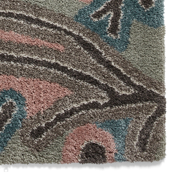Royal Nomadic A641 Modern Abstract Soft Plush Boho Shaggy Pastel Multicolour Rug-Think Rugs-Rug Love - The Most Loved Rug Store